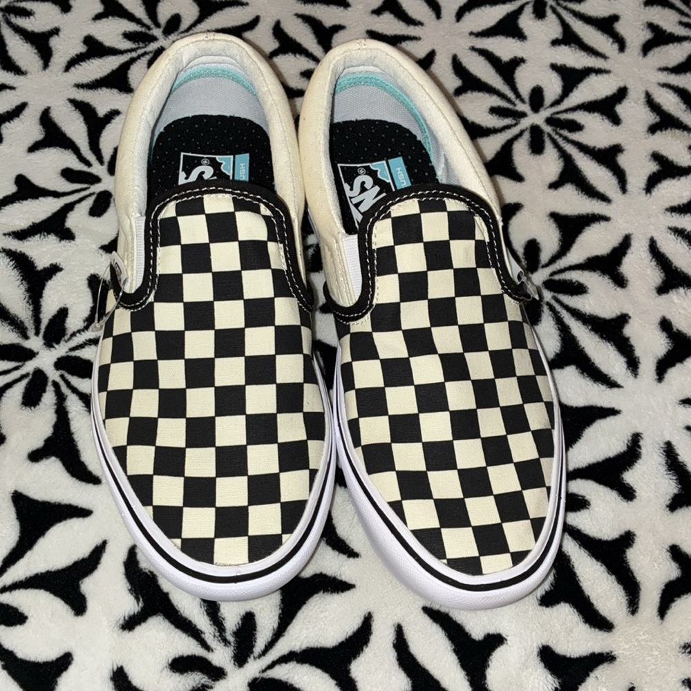 Vans Black and White Checkerboard Sneakers